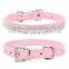 Bright Diamond Pet PU Collar Leash Training Dog Pulling Rope Pet Neck Chain Pet Supplies