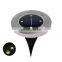 4 LED Solar Powered Ground Lights Outdoor Pathway Garden Under Ground Lamps