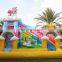 Little Pony Inflatable Water Slide Inflatable Yellow and Blue Water Slide With Pool for Kids