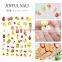 JOYFUL 685-689 hot sale summer fresh pineapple watermelon strawberry lemon fruit Nail stickers