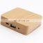 2019 Ultra thin custom logo 4000mah powerbank wood bamboo power bank