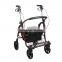 adult bariatric luxury forearm light weight seated walker gutter rollator 12
