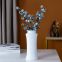 Tall Morandi White Hand Made Fashion Elegant Ceramic Flower Vase For Showroom Decor