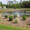 Wholesale H 4ft. 9-Gauge Residential PVC Chain Link Fence system(without Gate), with 2 in Squares