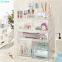 2021 Best Selling High Quality Clear Acrylic Cosmetic Drawer Box Makeup Jewelry Organizer Box