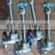 Industrial valve series extension stem gate valve API602 SW BW FNPT NPT flange connection carbon steel forged steel materials
