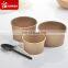 Custom logo 100% biodegradable kraft ice cream container