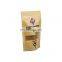Factory wholesale snack food packaging doypack stand up pouch with clear window and zip lock kraft paper bag