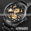 SKMEI 9243 Stainless Steel Mechanical Watch Men Luxury Brand Automatic Business Wristwatch