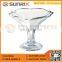 Hot Selling Fruit Transparent Glass Bowl Set With Stand