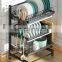 Hot Sale Layers Home Multifunctional Stainless Steel Sink Storage Unique Kitchen Dish Rack