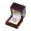 Custom Recyclable MDF wood ring box luxury ring jewelry box