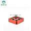 Household Hotel Square Red Stainless Steel  Bathrooms Set Chromed Plated Shiny Finishing  Toilet Sets Bathroom