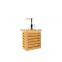 christmas decoration ceramic bathroom set with bamboo cup soap dispenser