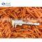 Sinocharm BRC Approved Nutritious Delicious IQF Frozen Carrot Strip