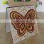 2016 Most Popular Design Beautiful Butterfly Wooden Wedding Cards With Handbag