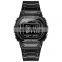 SANDA 390 Mens Fashion Digital Business Watches Calendar Stainless Steel Week Display Back Light Wristwatch