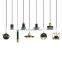 Home Restaurant Modern Lamp Milk Glass Golden Chandelier Nordic Suspension LED Pendant Light