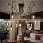 home decorative hotel loft indoor lighting modern LED pendant Rope Ceiling hanging lamp retro vintage drop light chandelier