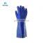 High Quality Liquid Chemical Resistant Heavy Duty Cotton Liner Rough Sandy Finish PVC Coated Work Gloves