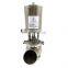 304 316L Sanitary Stainless Steel Tank Bottom Seat Valve With Pneumatic Actuator