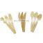 Wholesale Disposable Bamboo Kitchen Spoon Knife Fork Natural Bamboo Cutlery