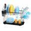Dish Drying Rack with Drainboard  Rust-Resistant 2 Tier Dish Rack for Kitchen Counter Dish Drainer
