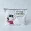 Lovely Cartoon Printed Cotton Canvas Zippered Bags