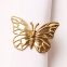Plated Gold Butterfly Shaped Dinner Insect Series Napkin Ring For Children's Birthday