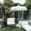 European and American style terrace umbrella pagoda shape parasol garden villa leisure column umbrella courtyard umbrella