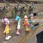 Small Human Figure Plastic Key Chain link Toys Connecting Toys