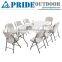 Outdoor Dining Table Design HDPE Modern Portable Picnic Folding Dining Camping Plastic Table