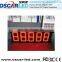 Optional size & single color led digital gas station programming sign led display