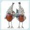 Polyresin merry christmas bird decoration