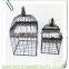KZ150260 Set of 2 Vintage Decorative Metal Hanging Birdcage