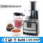 CE LFGB approval factory direct sales new design professional food processor as seen on tv