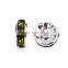 Silver Plated Olivine Color #228 Rhinestone Jewelry Rondelle Spacer Beads Variation Color and Size 4mm/6mm/8mm/10mm