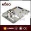 7 big compartments stainless steel fast food tray