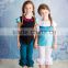 Wholesale high quality little kids fancy dress lovely summer dress girls lace frock designs