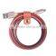 walnut Micro leather cable for samsung /andriod mobile phone