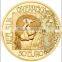 gold plated commentative metal sex euro coin