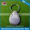 Stainless steel dog tag keychain custom shaped metal keychain