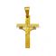 Hot sale gold filled jewelry stainless steel fire scriptures cross necklace pendant