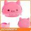 Hot Style Lovely Mini Coin Purse Soft Circular Cartoon Silicone Coin Purse