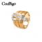 Fashion Jewelry Zinc Alloy Rhinestone Ring Women Party Show Gift Dresses Apparel Promotion Accessories