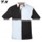 Tight fit black rugby jersey for men
