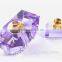 2015 New design purple design best seller factory directly sale luxury design crystal perfumn bottle