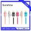 Micro hign speed colorful cellphone USB data cable