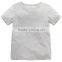 2016 high quality ODM 100% cotton grey children T-Shirt with pattern for 18 months to 6 years old baby kids