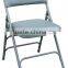 upholstered plastic/metal foldable chair